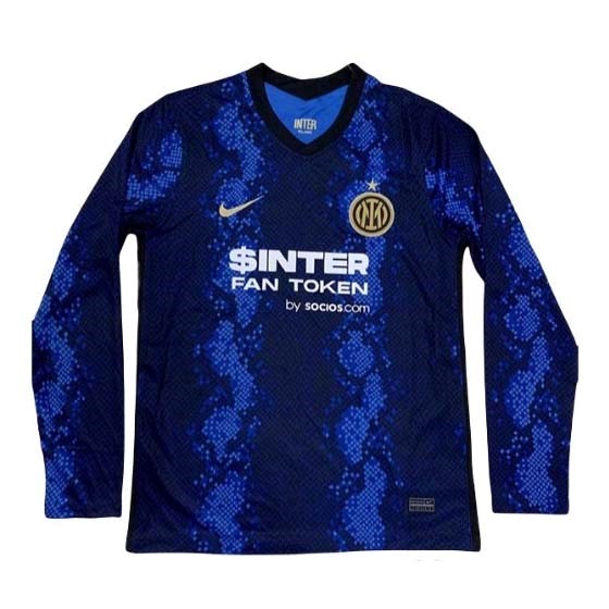 Heimtrikot Thailand Inter Milan ML 2021-2022 Günstige Fußballtrikots